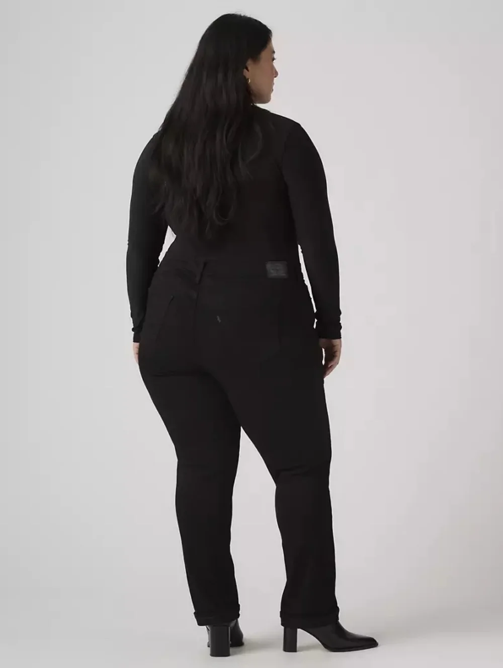 NWT Levi's Black Classic Straight Women's Jeans Plus Size 20W Short - Picture 4 of 14